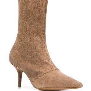 Yeezy Stretch-suede Pointed Ankle Boots